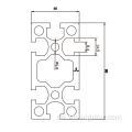 Schwerdickte 4080 Aluminiumlegierungsprofil -Rahmen -Workbench